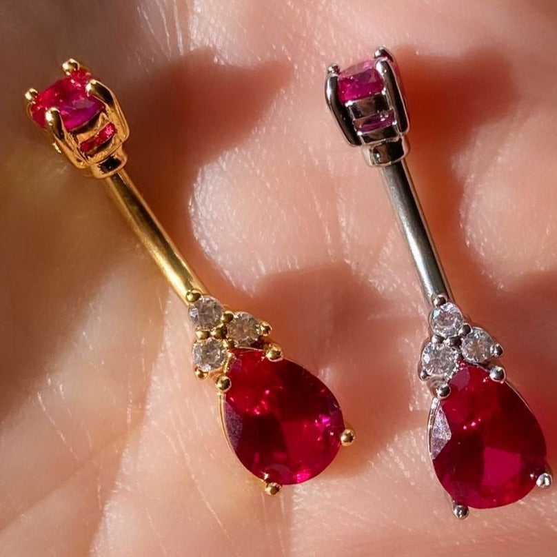 Ruby Belly Piercing