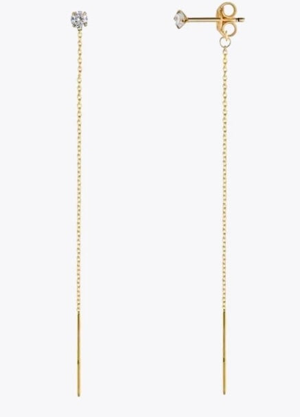 Long Link Chain Tassel 925 Sterling Silver ( one piece )