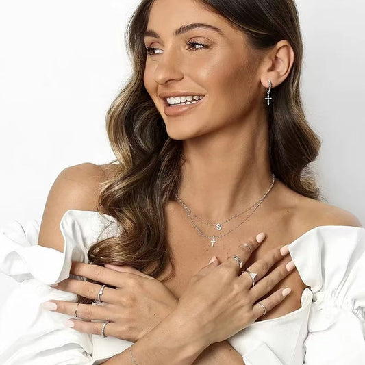 Punk Cross Pendant Neckalce