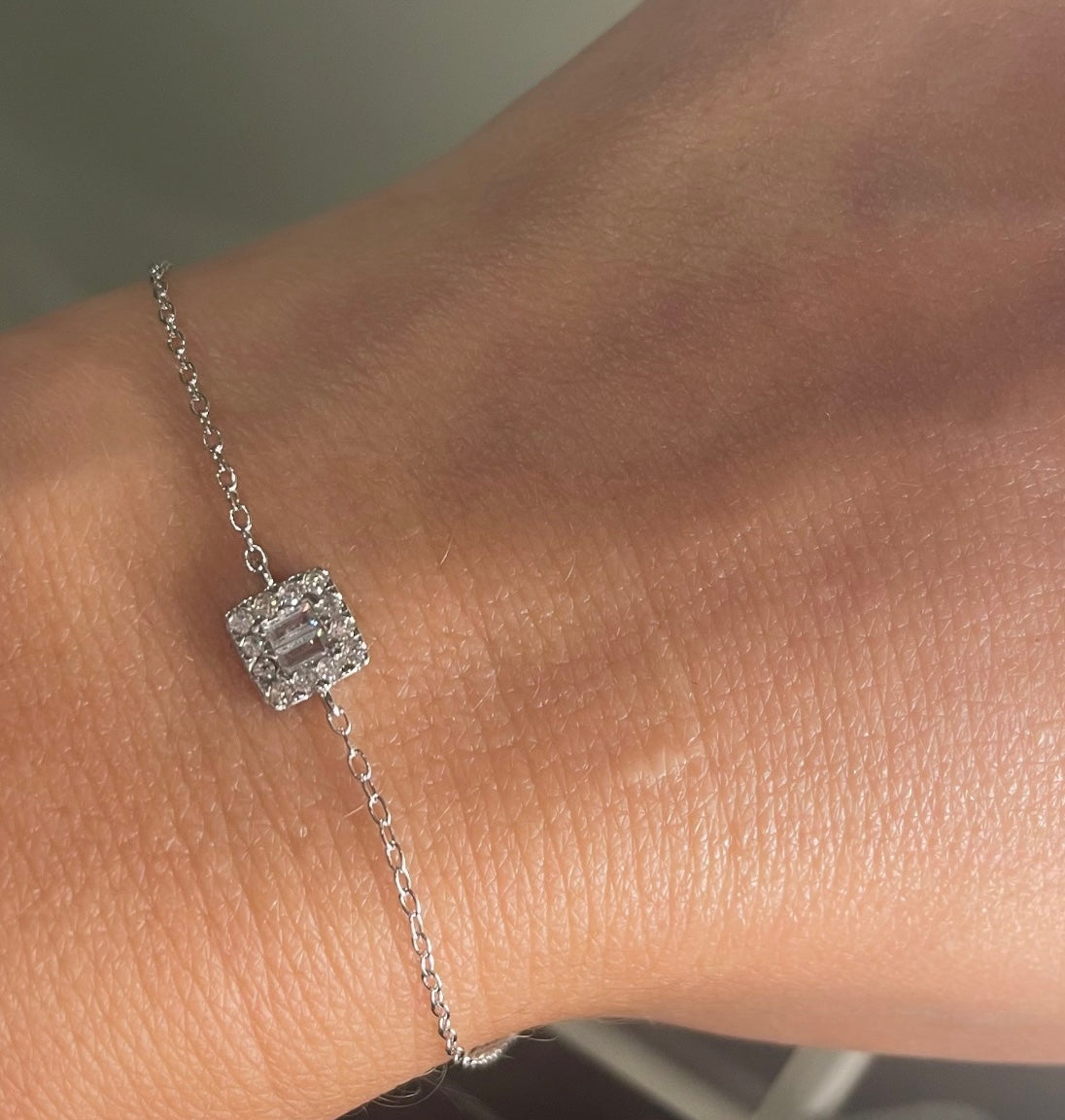 925 Sterling Silver Cubic 5A Zircon Bracelet