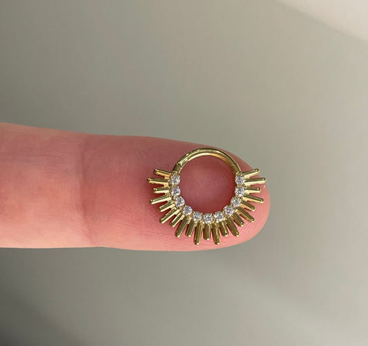 Daith/septum piercing clicker 1.2/8mm titanium