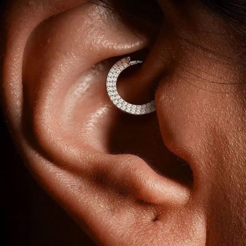Daith/Septum titanium clicker 1.2/8mm