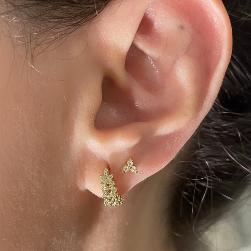 Golden Bloom Duo A delicate two-piece ear stack designed for effortless everyday elegance.