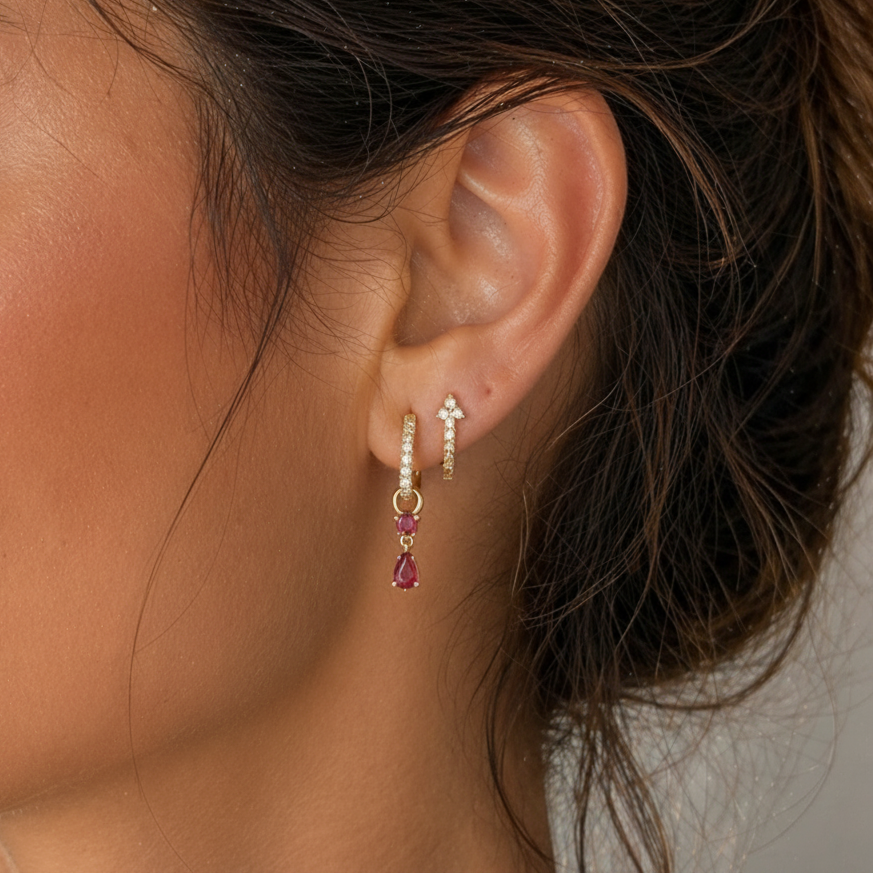 Set of two hypoallergenic earrings