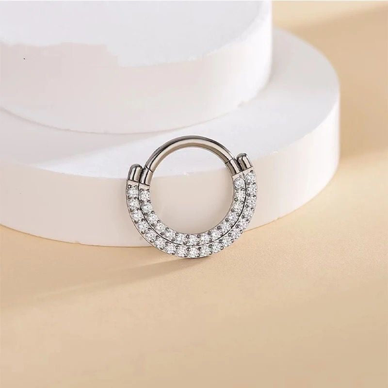 Daith/Septum titanium clicker 1.2/8mm