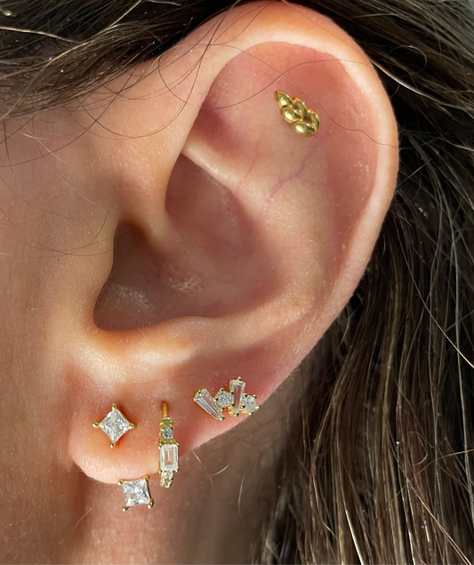 925 sterling silver gold plated set of 3 pcs