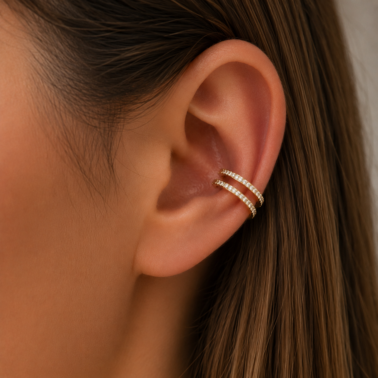 Titanium clicker conch piercing 1.2/10mm