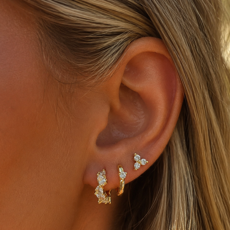 Golden Harmony Ear Stack 3 pcs