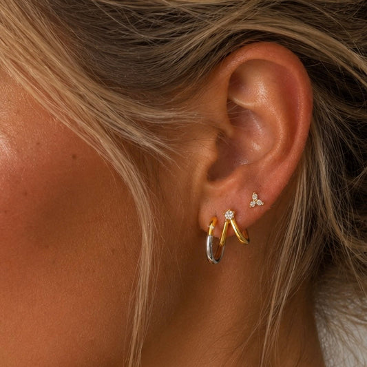 Golden Blossom Set of 3 pcs 925 sterling silver