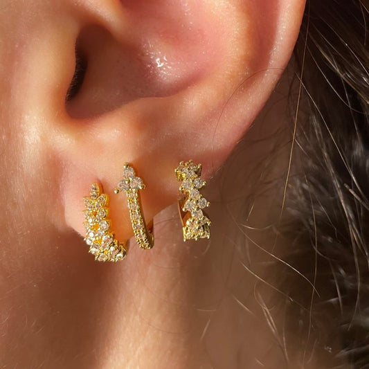 Set Of 3Pcs Acacia Earrings