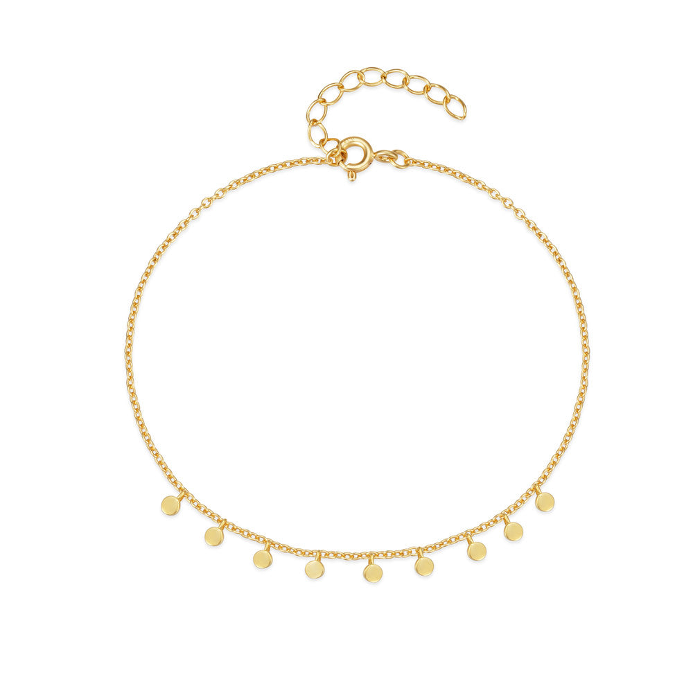 925 Sterling Silver Sequins Minimalist Bracelet