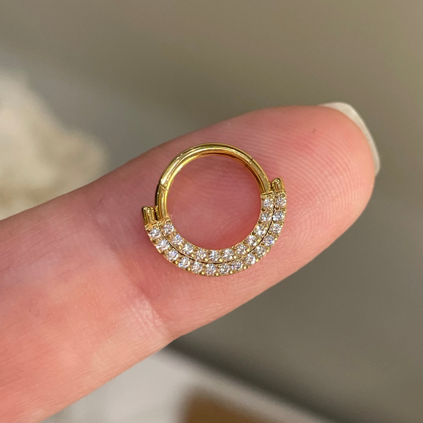 Daith/Septum titanium clicker 1.2/8mm