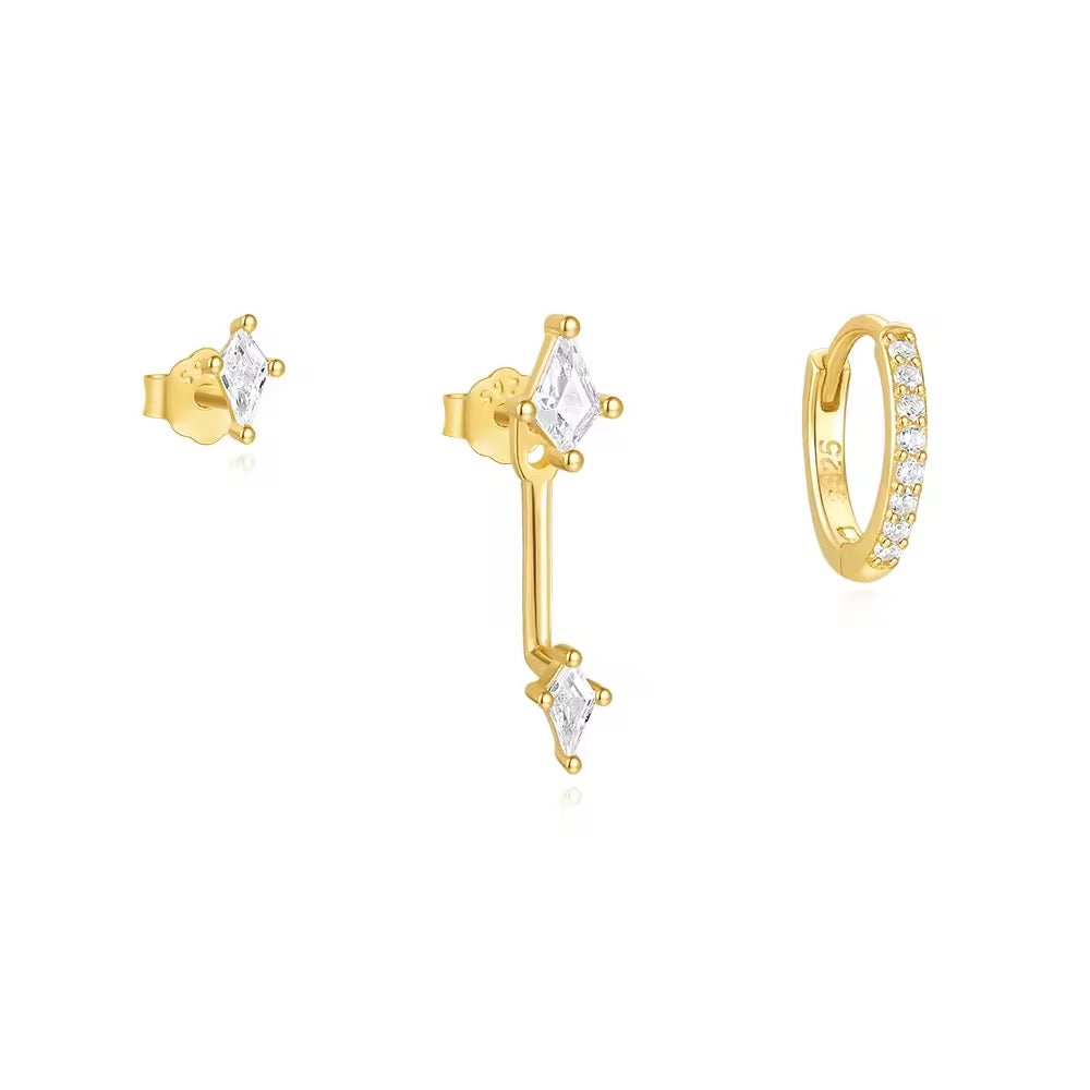 925 Silver Sterling Set of 3 pcs