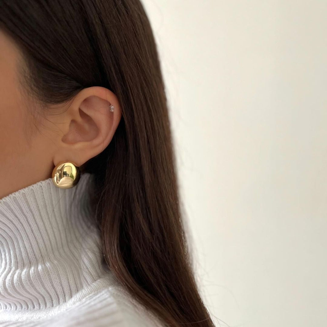 1Pair Punk Geometric Stud Earrings