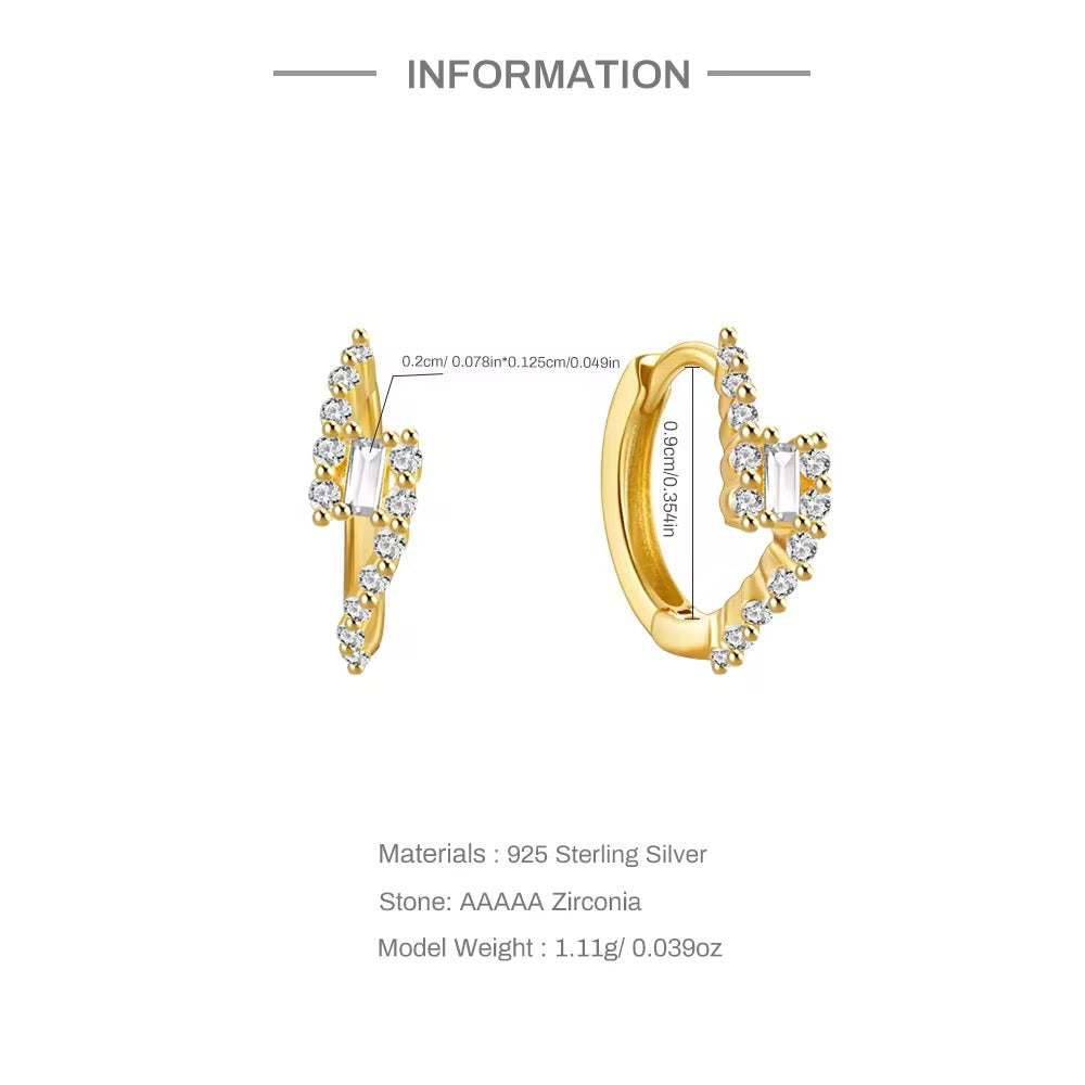 925 Sterling Silver Agni Earring ( one piece )
