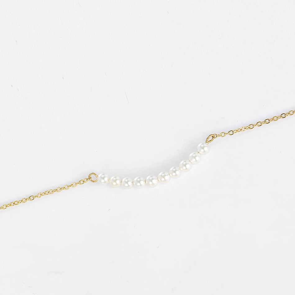 Imitation Pearls Pendant Necklace
