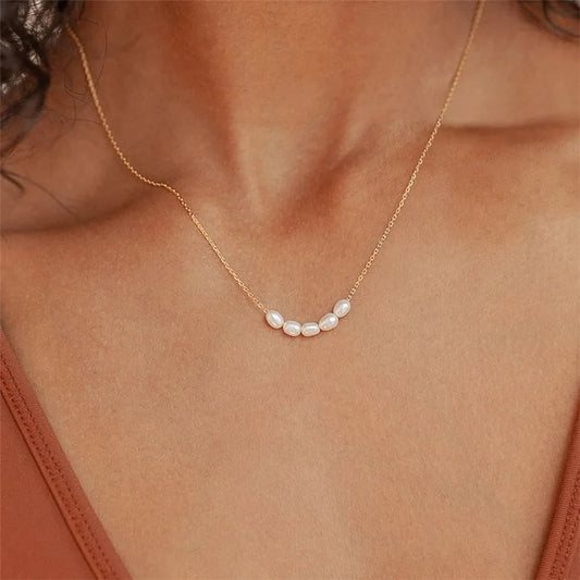 Hot Simple 5 Create Pearls  Necklaces