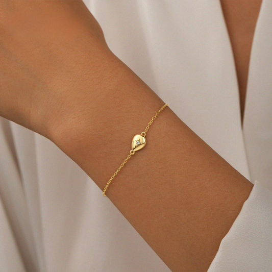 925 Sterling Silver Water Drop Bracelet (20cm)