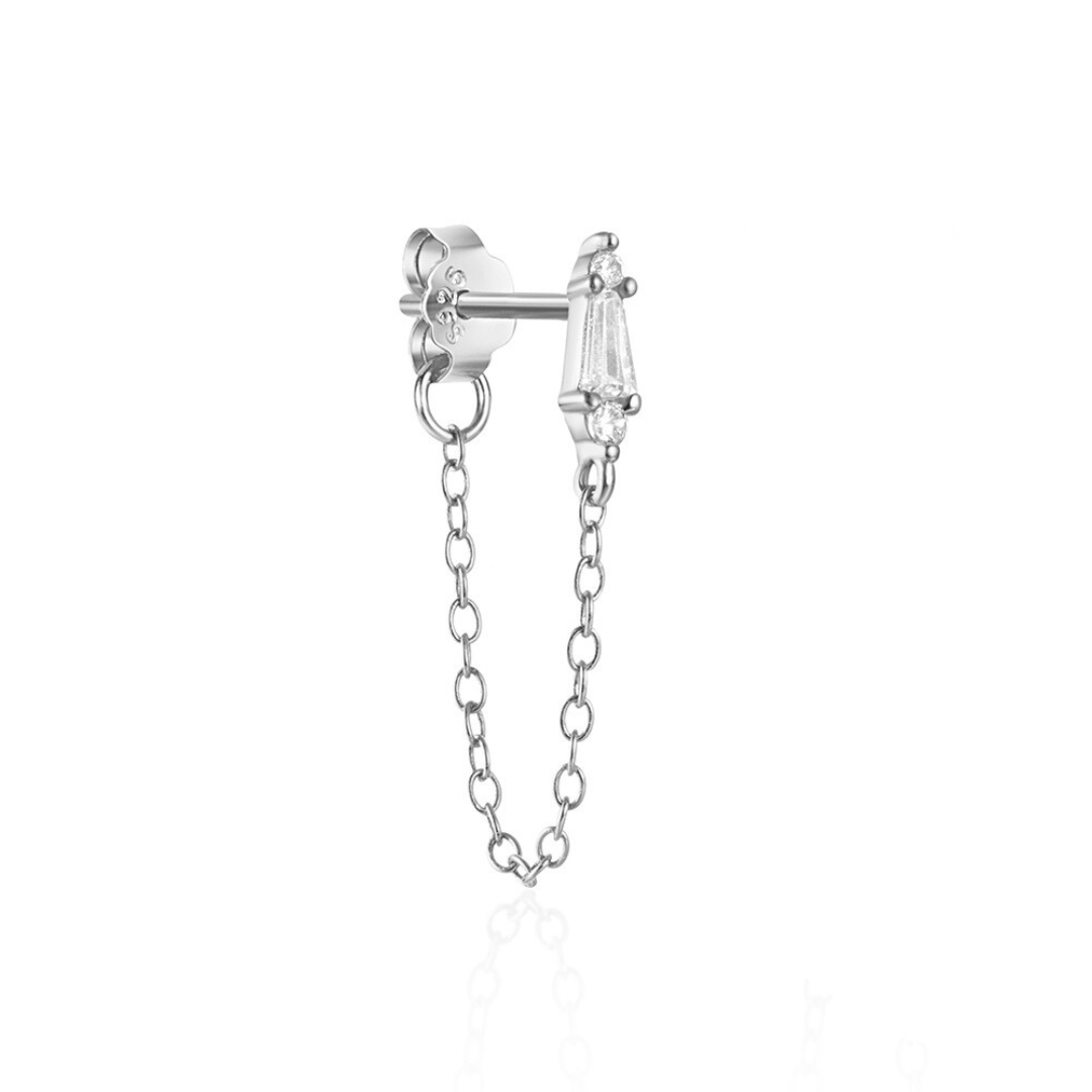 925 Sterling Silver Cubic Zircons Dangle ( one piece )