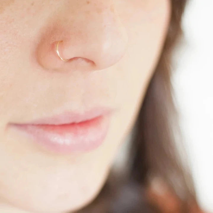 Titanium Nose Ring Septum Clicker (8mm, 20 G A U G E)