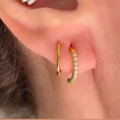 925 silver sterling Twist earring ( one piece )